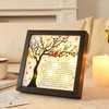 WOODEXPE Sympathy Gift LED Memorial Shadow Box 8"x8" Memorial Gifts