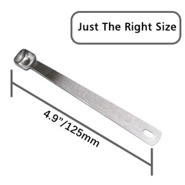 BERYLER 3/16 Teaspoon(1/16 Tbsp | 0.9 mL | 0.9 cc | 0.038 oz) Single Measuring Spoon, Measuring Spoon Only, Individual Tiny Measuring Spoons, Stainless Steel Mini Measuring Spoons (Square Bowl)