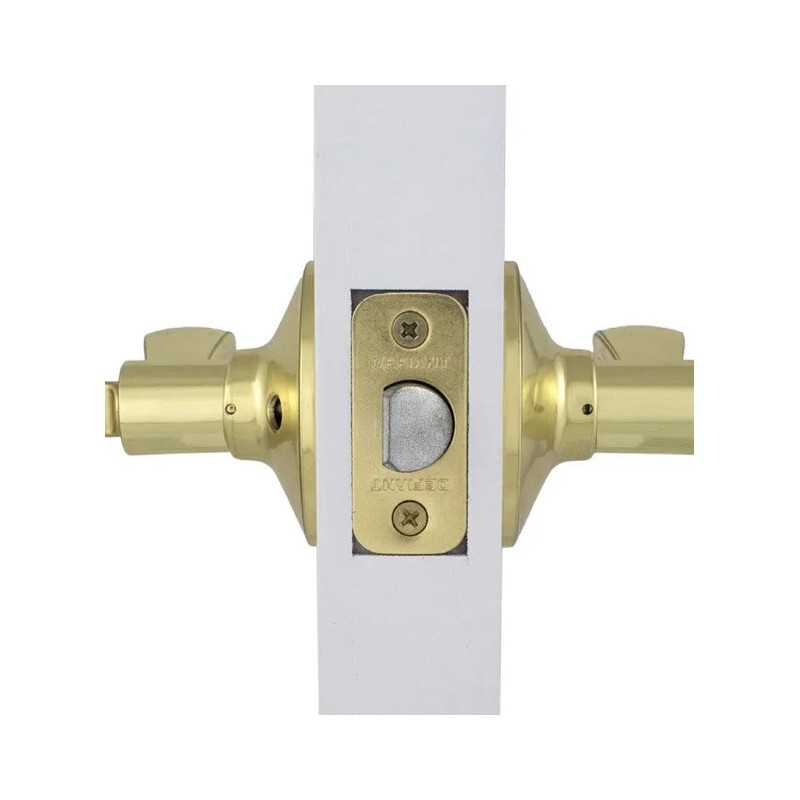 Defiant Naples Polished Brass Bed/Bath Privacy Door Lever Handle W/