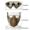 AOUTACC Airsoft Mask with Tactical Goggles,Airsoft Mask with Ear Protection,