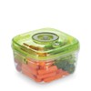 Vacucraft Plastic Food Storage Containers with Airtight Lids - Square