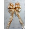 Tied by hand Glitter Pattern on Old Gold Satin with