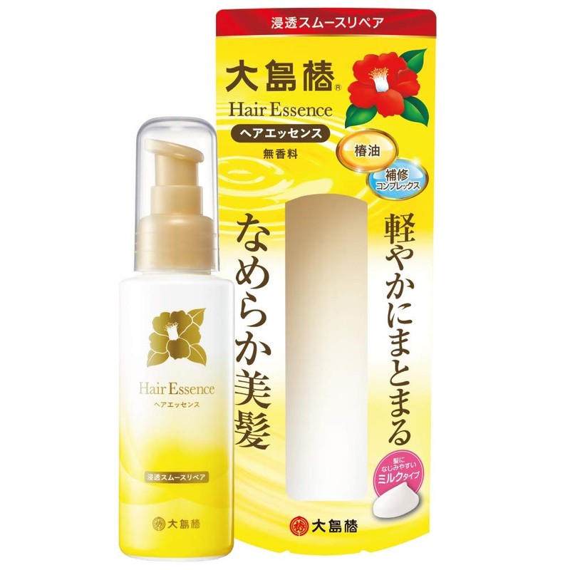 Oshima Tsubaki Hair Essence, 3.4 fl oz (100 ml), Milk