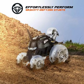 SHARPER IMAGE Thunder Tumbler Toy RC Car for Kids, Remote Control Monster Spinni