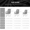 Stretch Computer Office Chair Cover with Armrest Covers Durable Zipper