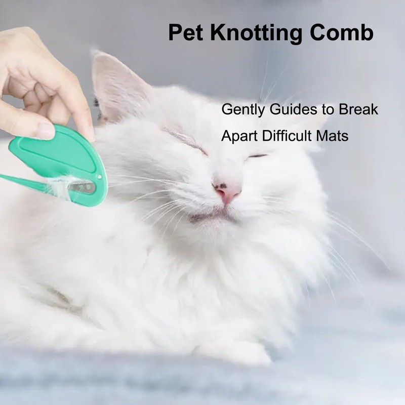 Pet Knotting Comb, Dematting Tool for Cats and Dogs, Pet