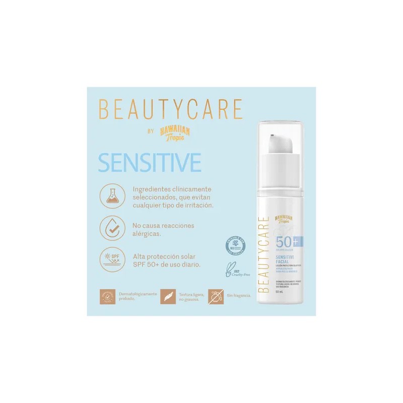 Locion Protectora Solar Piel Sensible Hawaiian Tropic Beauty