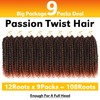 Forevery Passion Twist Hair 8 Inch Passion Twist Crochet Hair,