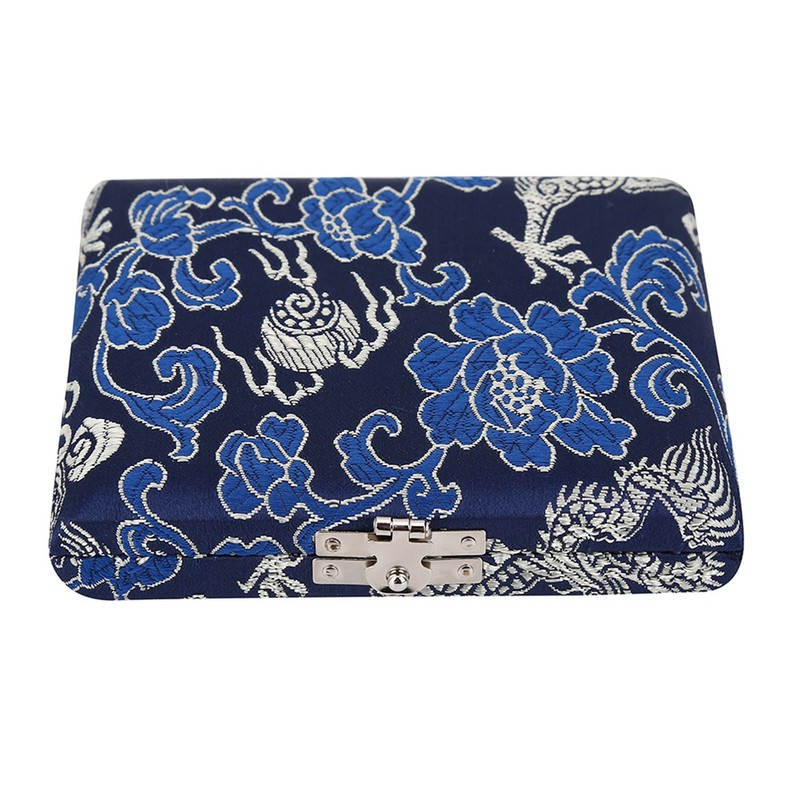 Wooden Silk Cloth Cover Reed Case Holder Storage Box for