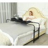 UNICOO® Adjustable Overbed Table, Over The Bed Table with Wheels,