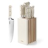 CAROTE 11 Pieces Knife Set with Block for kitchen, Stainless