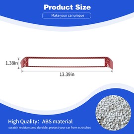 PDKLIN for 2024 Jeep JL Dash Center Air Vent Trim Cover Red Carbon Fiber Compatible with 2024 Jeep Wrangler JL JLU & Gladiator JT Red Carbon Fiber Interior Accessories