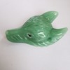 Lovionus89 Natural Green Aventurine Wolf Head Stone Statue, Mini 40
