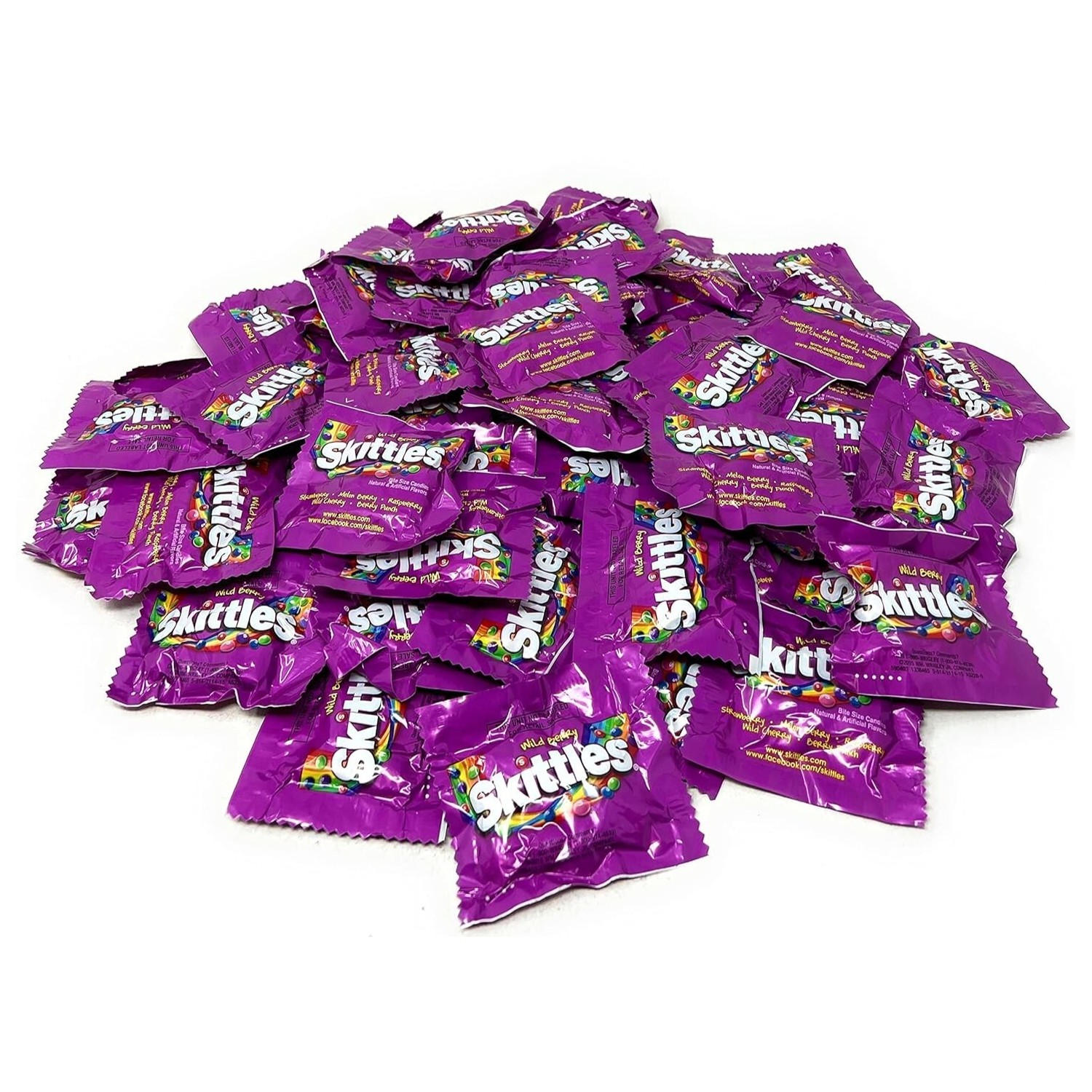 Skittles Wild Berry, Fun Size Packets Individually Wrapped Bulk Candy ...