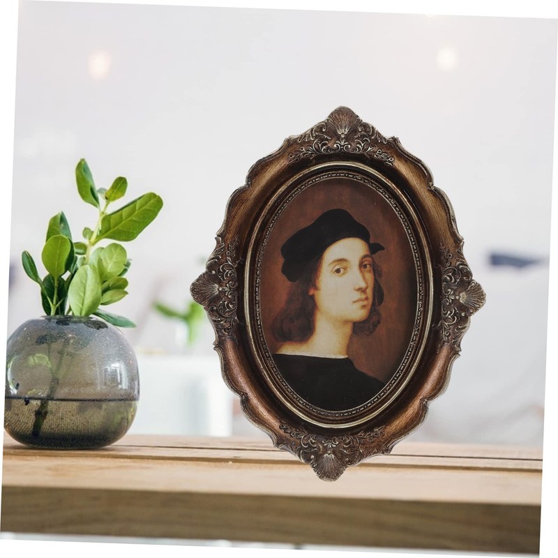 Ciieeo Retro Oval Photo Frame Nordic Style Decorative Picture Holder