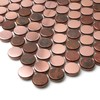 Blujellyfish Copper Penny Round Tile Wall Backsplash Accents Penny Round