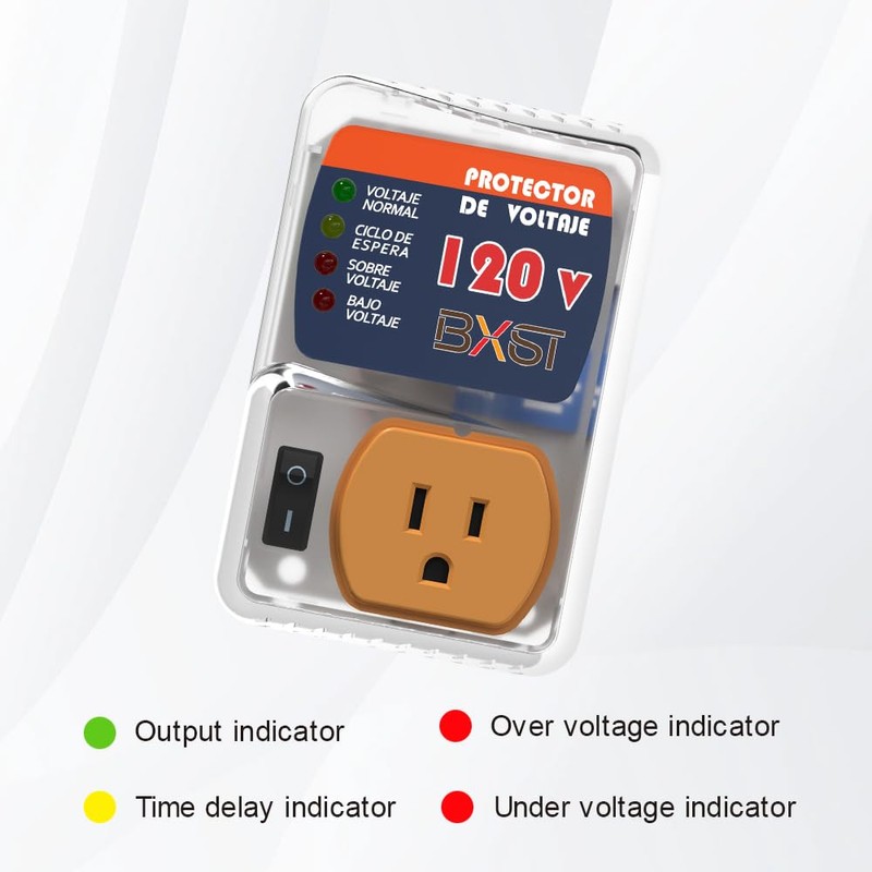 BXST One Outlet Plug Protector de tensión para el hogar