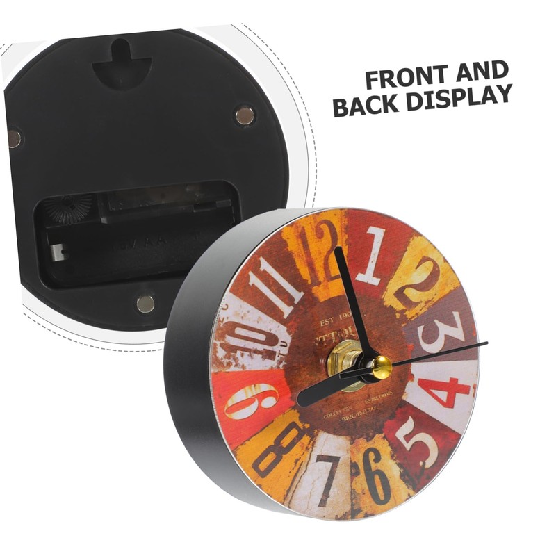 SHOWERORO Retro Fridge Magnets Creative Clock Stickers Vintage Wall Clock