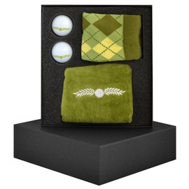 Longridge Golfers Towel and Sock Gift Set - Multi-Colour