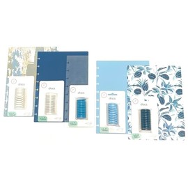 Talia Junior Size Disc and Covers Set 22 - Luxe 2 Sky w/wht, Deep Lake Blue w/clr, Clear w/ET, Arctic Ice w/AI, Blue Floral w/DLB