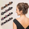 LAKJUOZ Pack of 8 Glittering Crystal Stone Braided Hair Clips,