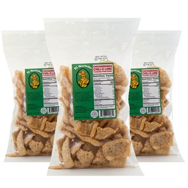 El Norteño Chili & Lime Pork Rinds Pack of 3 (3oz Each)