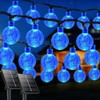 LORRYTE 2-Pack 120 LED Blue Solar String Lights Outdoor -