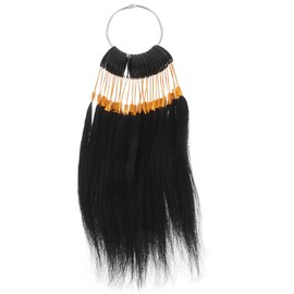 SHERCHPRY Kit de Mechas de Cabello Natural para Práctica de Teñido, Mechones Ajustables de Cabello Real para Salón y Uso Profesional, Extensiones para Balayage, Reflejos, Coloración y Técnicas