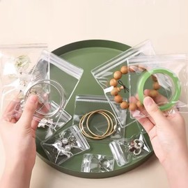 Small plastic bag, suitable for sealing pills and jewelry collection at home, transparent PVC bag (size 2.4x3.1''inches/100 pieces)