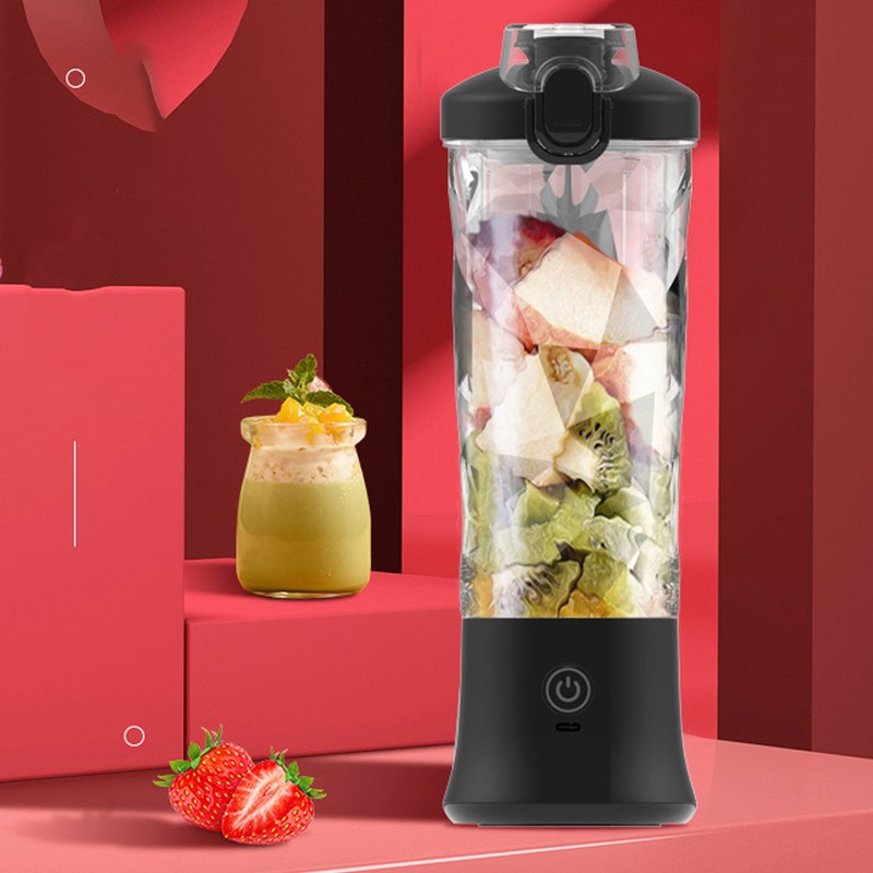 Portable Blender 600ml Large Capacity Versatile Rechargeable Shakes and Smoothie
