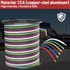 100FT 6 Wire Trailer Wire, 14 Gauge CCA Wishbond Color-Coded
