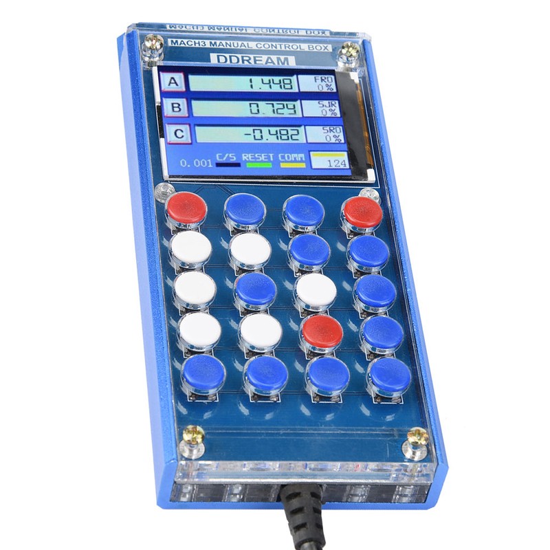 6 Axis Mach3 Digital LCD Display Hand Manual Control Box