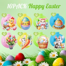 Simpeak Easter Decoration Hanging Spiral [Pack of 8] Easter Decoration, Easter Decoration Children, Hanging Banner, Easter Egg Rabbit Chick Carrot Chicken
