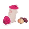 Set of 3 Reusable Hanging Vegetable Storage and Dispenser Bags,