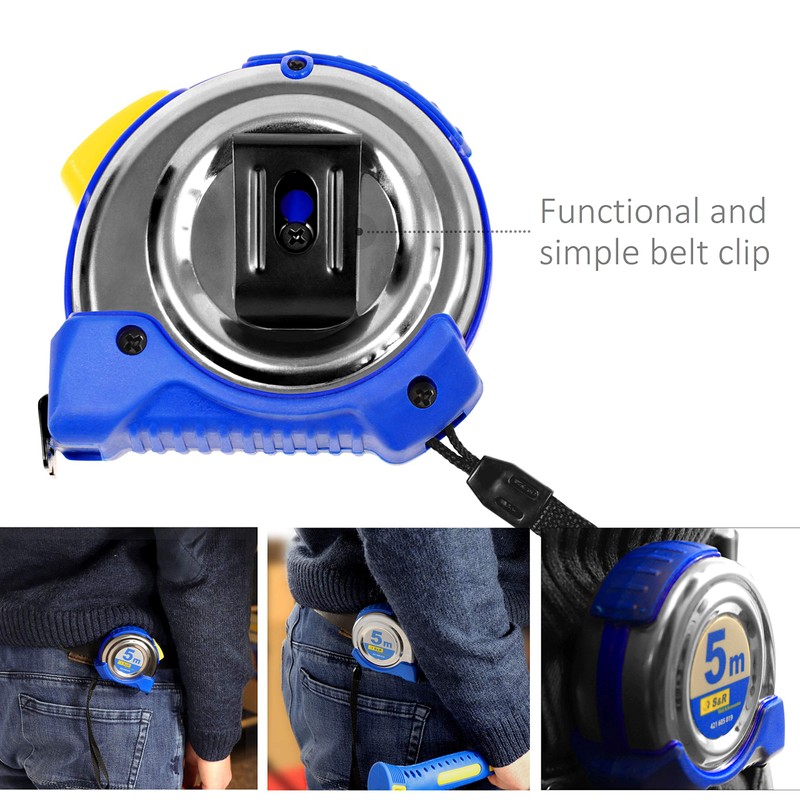 S&R tape measure 5.0 m x 19 mm, conveyor belt