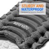 SereneLife Backpacking Air Mattress Sleeping Pad, Gray, One Size