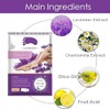 Bluemega Máscara Exfoliante para Pies, 2 Piezas, Púrpura