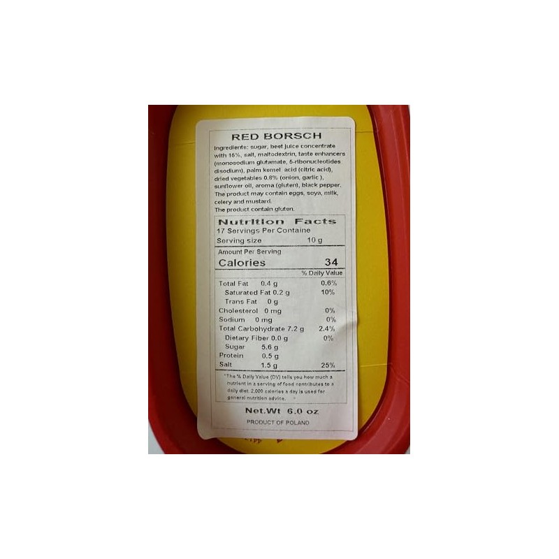 Red Borsch Instant Soup Product of Poland Winiary 170g (Pack