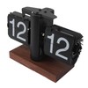 Flip Desk Clock Vintage 24 Hours Anti Slip Base Rotary