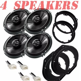 Pioneer 6.5" 300W Front & Rear Door Speakers for 2015-2024 Ford F-150,F250,350