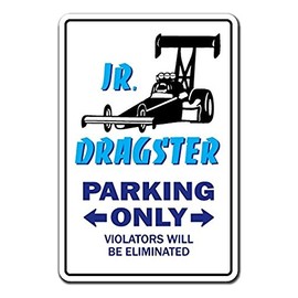 Lancy's Artwork JR. DRAGSTER Novelty Sticker Gift Drag Racing Car Sports Hobby Speed - Sticker Graphic - Sticks to any smooth surface