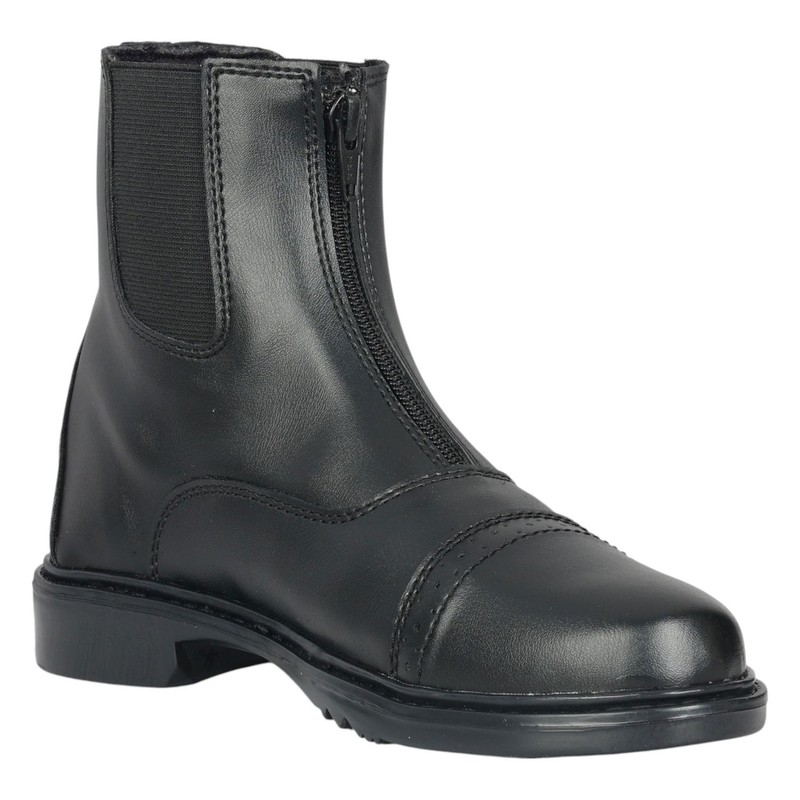 TuffRider Ladies Perfect Front Zip Paddock Boots - Black -
