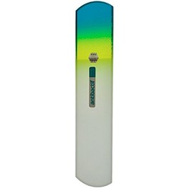 BLAZEK Antibacterial Glass File for Heels, 6.3 inches (160 mm) (Green Gradation)
