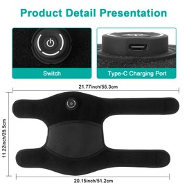 CLMTAS Red Light Therapy, Red Light Therapy for Knee and Elbow Joint, Wireless Rechargeable Design, Larger Battery Capacity, for Elderly & Athletes