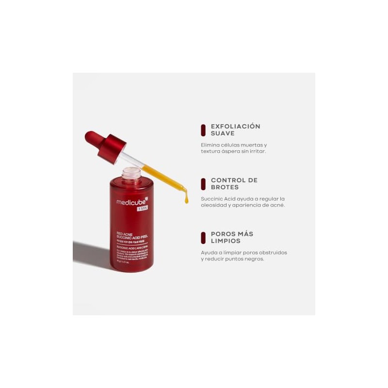 Medicube Red Acne Succinic Acid Peel Peeling Facial Coreano Ácido