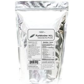 NuSci Pyridoxine HCl Vitamin B6 Pure Powder 1000g (1.0Kg, 2.2 lb)