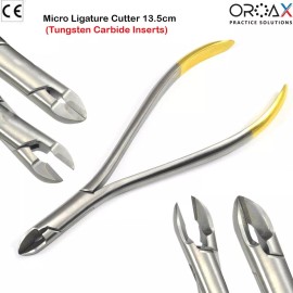 OROAX Alicates cortadores de alambre duro Instrumentos de ortodoncia distal dental - X1- Micro Pin Ligature Cutter 13.5cm