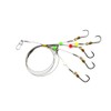 Fishing Hook with Leader,5 Hooks Fishing Rig-7 Strands Nylon Coated