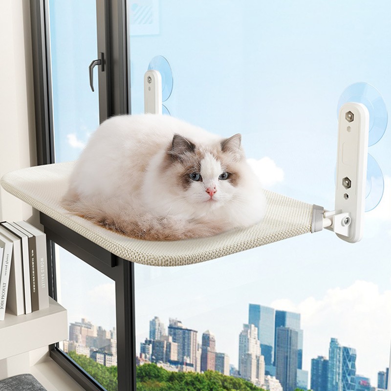 Cat Window Hammock Foldable Suction Cup 44.1lb Load Bearing Breathable