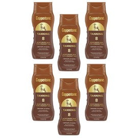 Coppertone 6-Pack Coppertone Tanning Sunscreen Lotion SPF 8, Broad Spectrum Water Resistant